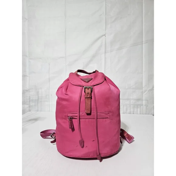 Prada Tessuto Nylon Backpack Rose Pink Prada Pink Mini Nylon Backpack – Treasures of NYC main image 3
